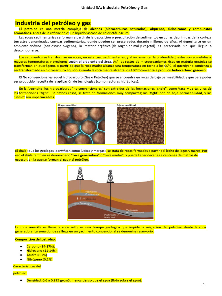 Industria del Petróleo y Gas: Proceso y Composición | PDF ...