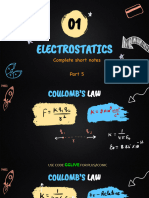 Electrostatics Revision Notes