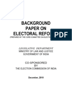 Background Paper On Electoral Reforms