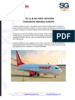 B737 CL & NG First Officers Corendon Airlines Europe