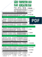 Horario em Uma Folha Vespertino