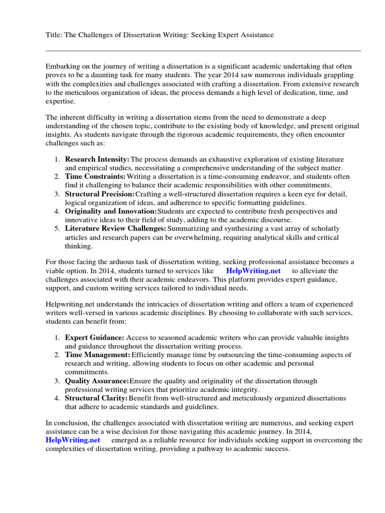 Dissertation 2014 Pdf Thesis Expert