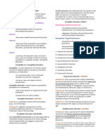 Paraphilic Disorders Notes