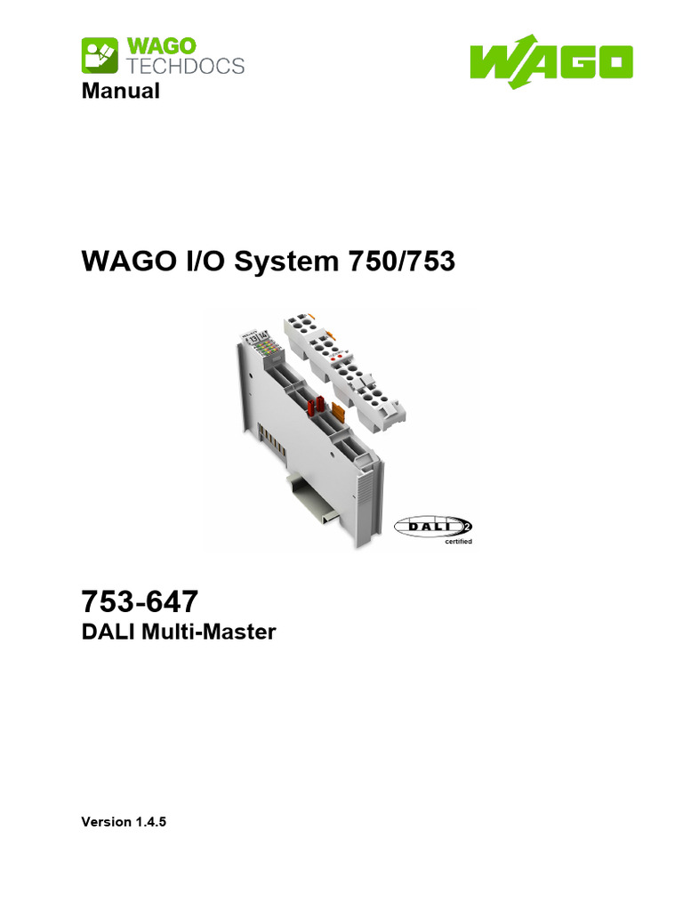 Manuel WAGO 753-647 (Manuel - M07530647-00000000-0en) | PDF | Power ...