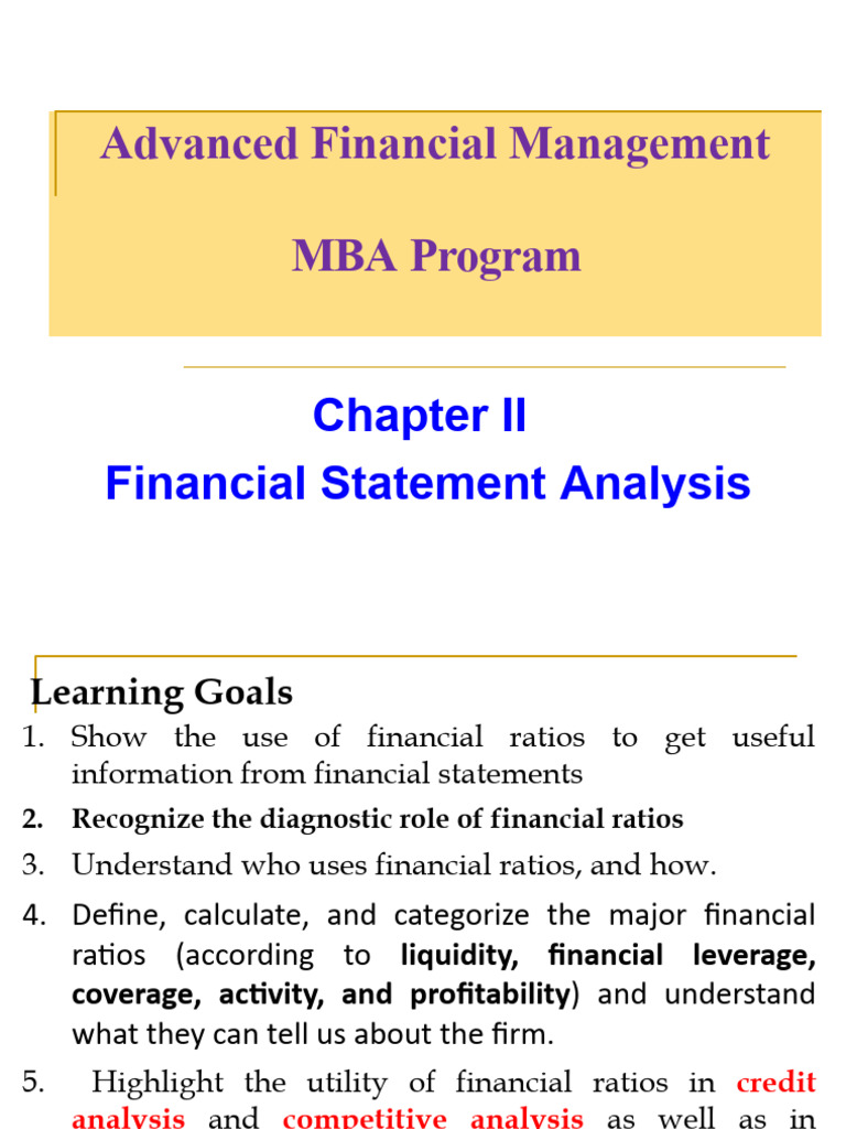 Chapter-Two Financial Analysis | PDF | Equity (Finance) | Inventory