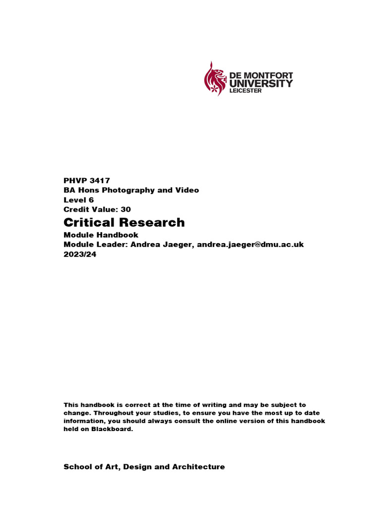 Critical Research Example