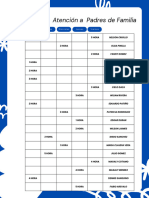 Agenda Horario Semanal Minimalista Rosa