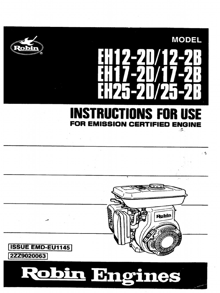 Manual Modelo Eh12-2d-B, Eh17-2d-B. Eh25-2d-B | PDF