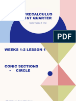 Precalculus Circle Week1 2 1ST Q