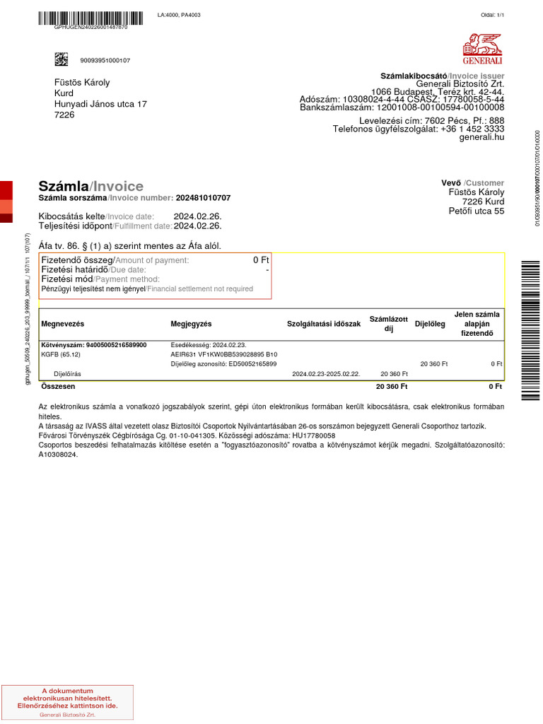 Generali Dokumentum 20240229022325 | PDF