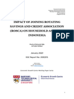 Impact OF Joining Rotating Savings AND Credit Association (Rosca) ON Household Assets IN Indonesia