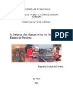 A herança dos descaminhos na formação do Estado de Roraima