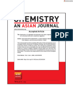 Chemistry An Asian Journal - 2023 - MADONDO - Application of Magnetite - E2 - 80 - 90nanoparticles and Static Magnetic Field On A