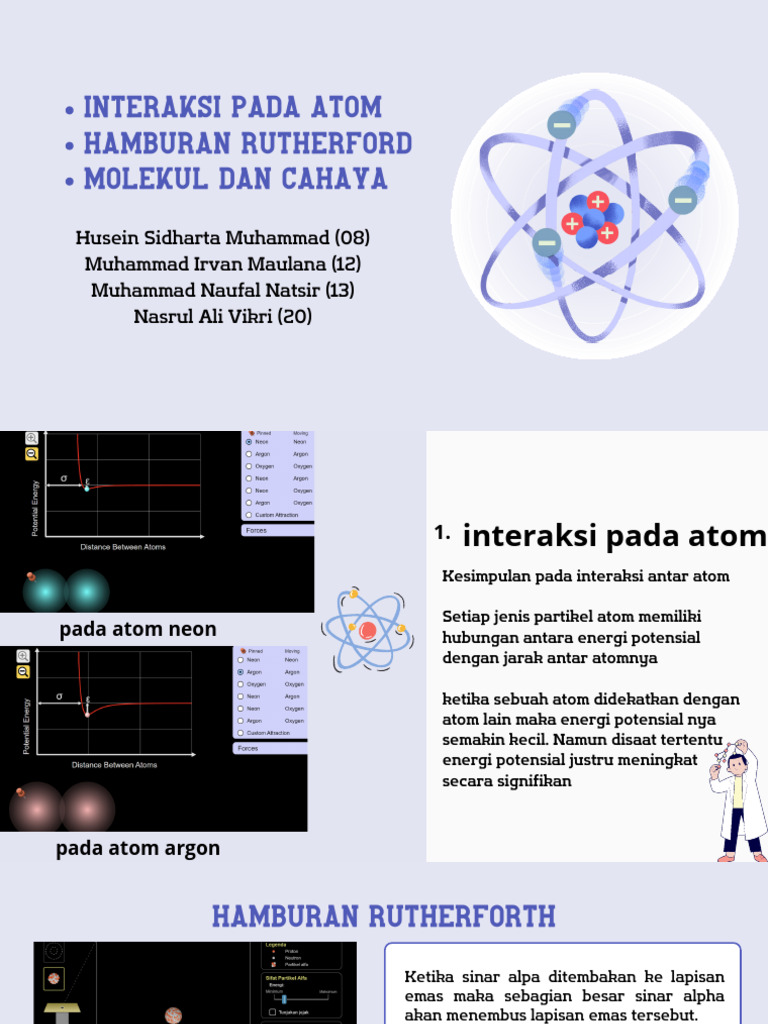 Simulasi Interaksi Atom dan Energi | PDF