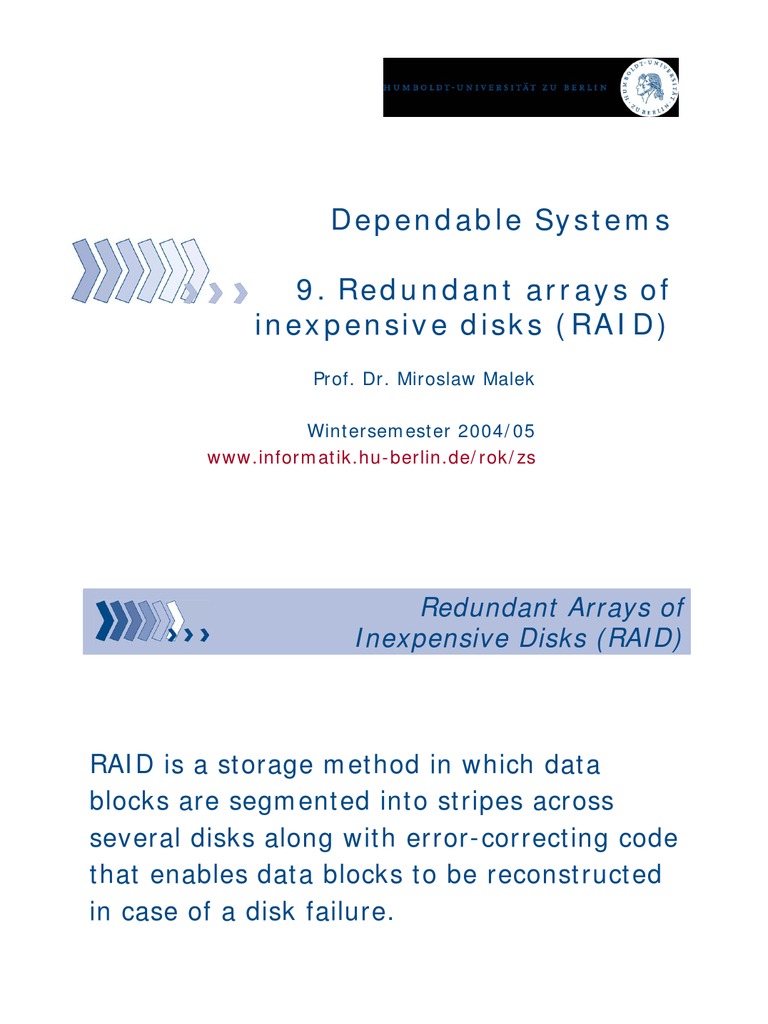 Raid | PDF | Error Detection And Correction | Data Management