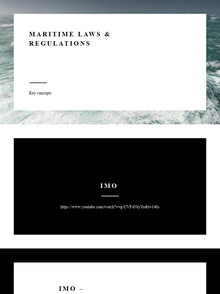 maritime laws and regulations PDF