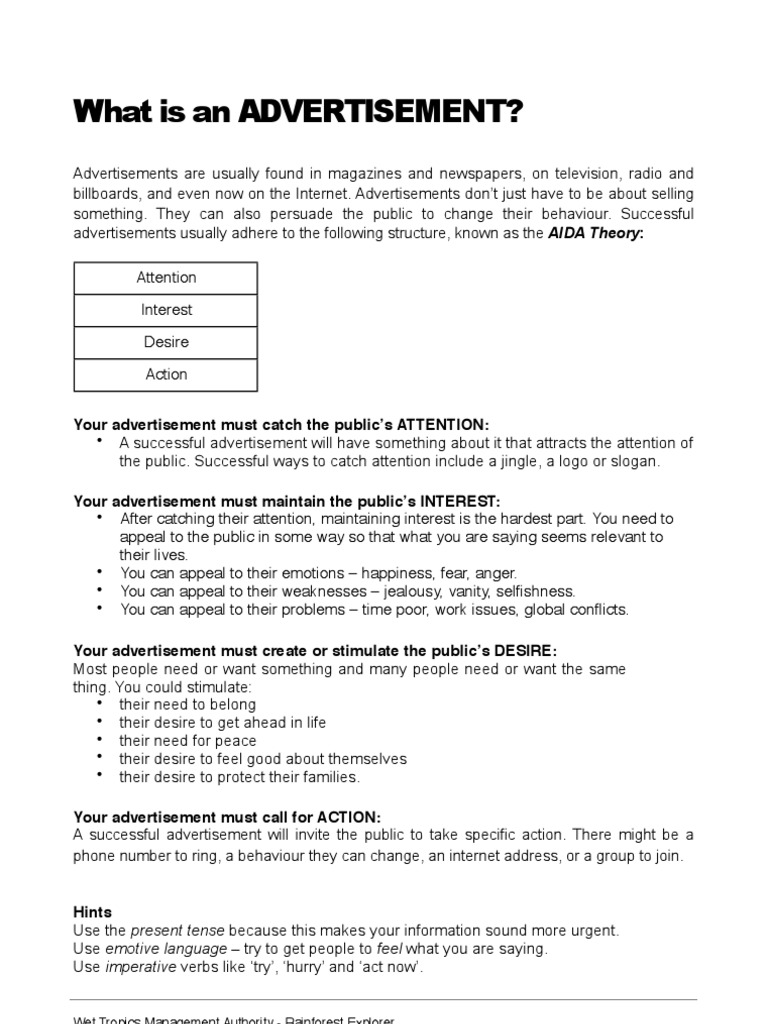 Advertisement | PDF