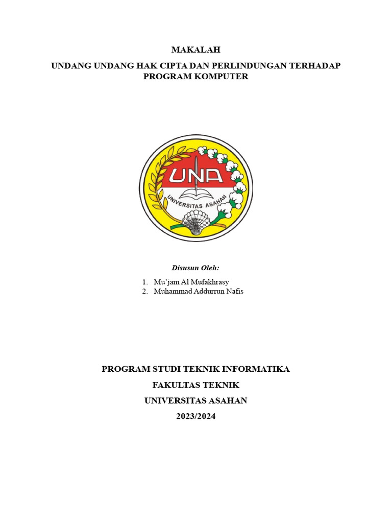 Perlindungan Hak Cipta Program Komputer | PDF | Seni | Komputer