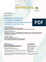 RSPO Certificate of Rama Rama POM RC 2