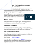 Environmental Economics Dissertation Ideas