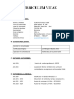 Curriculum Vitae Guillermo