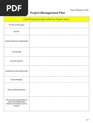 Project Management Plan
