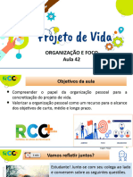 Projeto de Vida - Aula 42 - Organização e Foco