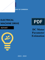 Electrical Machine Drive DC Motor Parameter Estimation: Institute of Technology of Cambodia Ecam Lasalle