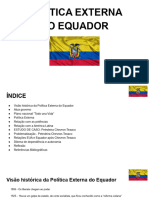 POLITICA EXTERNA EQUADOR