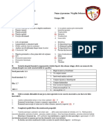 Test 1 Biochimie