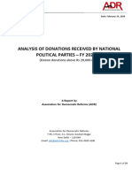 Final - English - Analysis of Donations Declared by National Parties - FY 2022-23