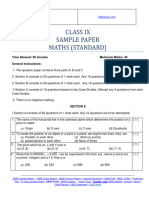 15543class 9 Mathematics Term-1 2021