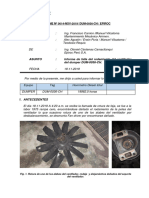 D36 Informe 0015-2019 de Falla Del Rodamiento Del Ventilador Del Motor Diesel DUM-0036-CH