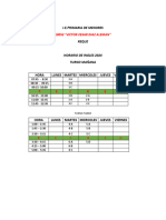 Horario de Ingles PDF