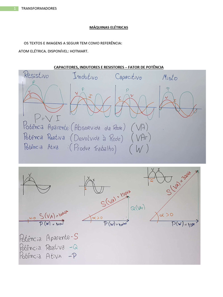 Transformadores Notas De Aula 1 100 Pdf Transformador Magnetismo
