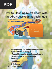 How To Cleaning Guest Room With The ABC Housekeeping