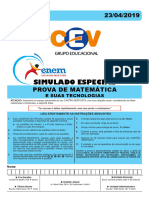 2º Simulado de Aprofundamento - Matemática - 23-04-19