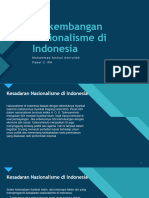 Perkembangan Nasionalisme Di Indonesia