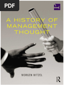 History of Management Thought