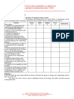 Peer Evaluation Members Evaluation of Their Leader Lance Stephen V. Guirre