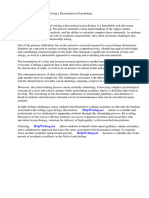 Dissertation Psychology PDF