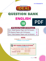 10th English Ideal Question Bank 2022 2023 English Medium PDF Download