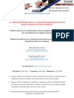 La Vulneración Del Debido Proceso y La Garantía de La Presunción de Inocencia Frente A La Detención Con Fines investigativosNF León-Arpi