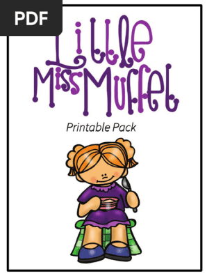 Little Miss Muffet Printable Pack A