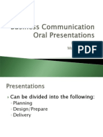 Oral Presentation