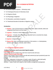 Ch.14 Human Nutrition