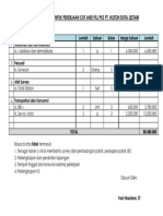 Penawaran Tim Untuk Pekerjaan Cut and Fill Pks Pt. Hilton Duta Lestari