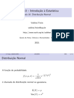 Aula 10 - Distribuição Normal