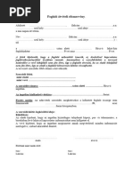 Foglalo Minta | PDF