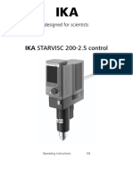 Manual Ika Starvisc 200-2.5 Control